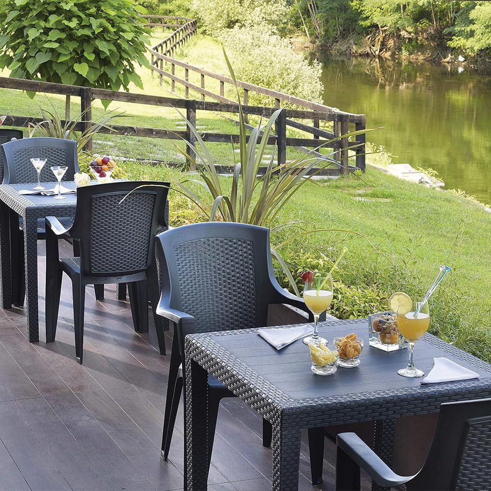 Rattan Poltroncine Di Plastica Da Giardino Rattan Tavolo E Sedie