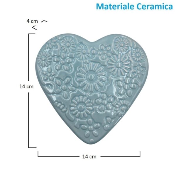 Set 3 Evaporatori Per Termosifoni In Ceramica A Forma Di Cactus - Umidificatore Con Gancio A S, Verde - Foto 2