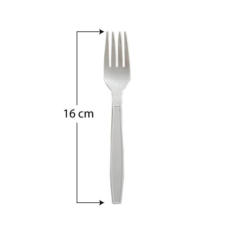 100 Forchette biodegradabili monouso da 16 cm in CPLA - 2 buste da 50 forchette compostabili