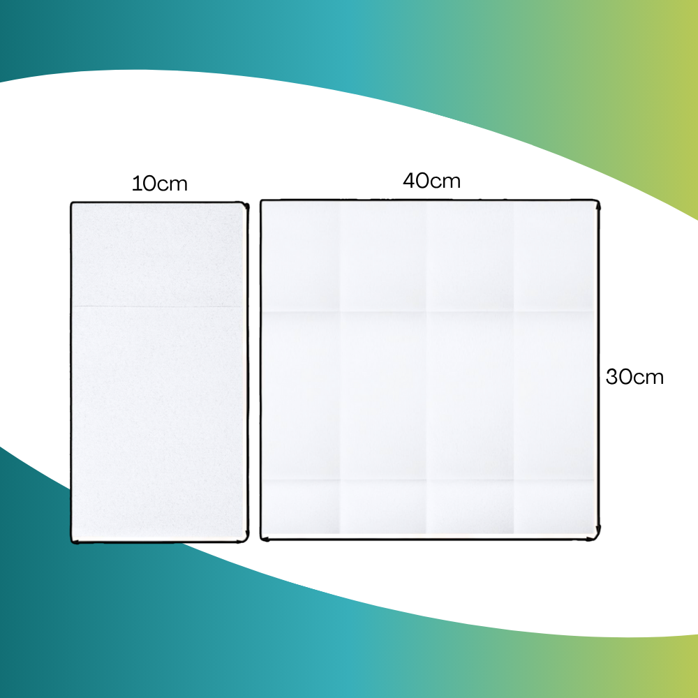 50 Tovaglioli portaposate Pocket 40x30 cm con tasca, in pura cellulosa Airlaid simil stoffa - Grigio