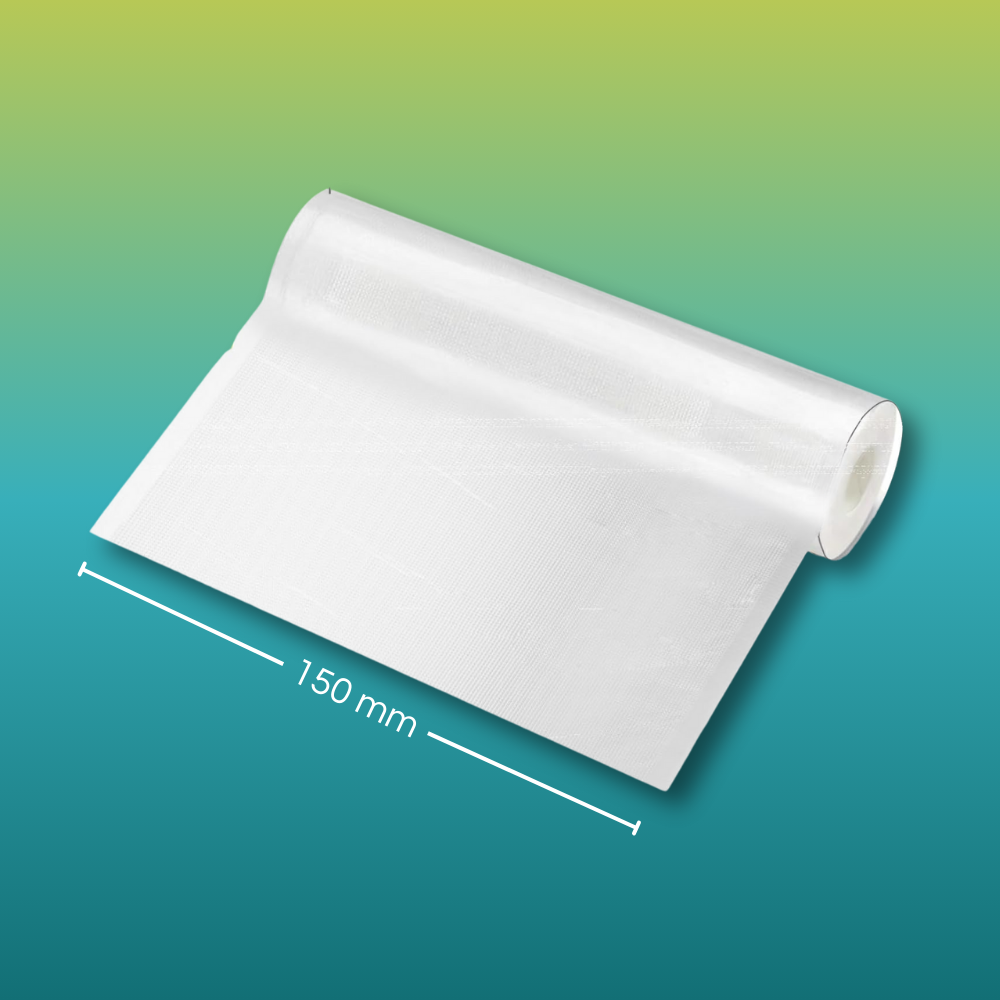 48 Rotoli sottovuoto goffrati per alimenti 150x6000mm prodotti in Italia - 24 confezioni da 2 Pezzi