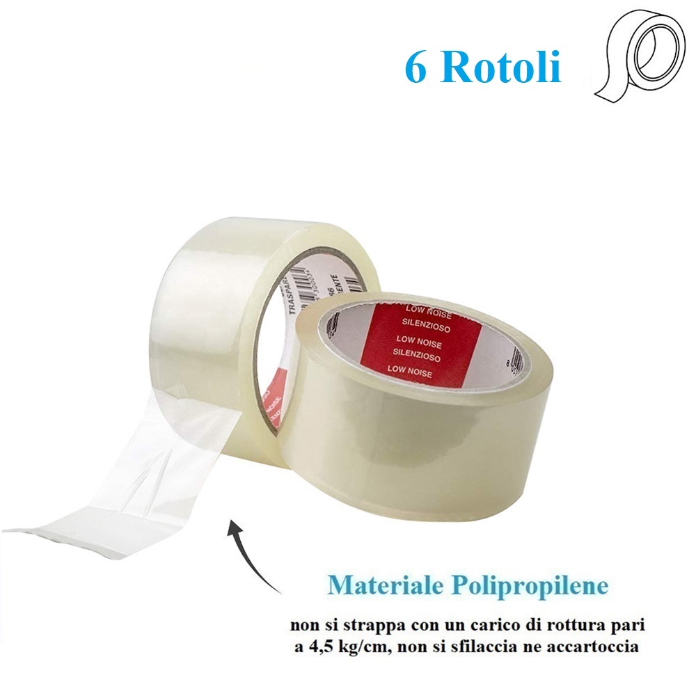 PERFECTAPE Nastro Adesivo Trasparente Per Imballaggio | Confezione Da 18 Rotoli | Per Pacchi E Ufficio - 3