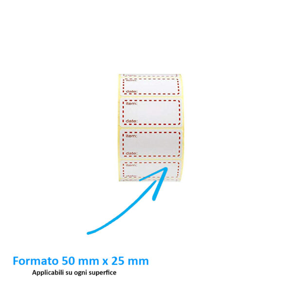 Etichette Autoadesive Per Raccoglitori - 50 Pezzi 6x19cm (Bianco) - Foto 2