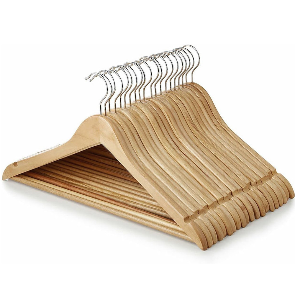 Grucce In Plastica Con Aspetto Legno - 10 Pezzi, Antiscivolo, Gancio Girevole 360°, Per Guardaroba - Foto 5