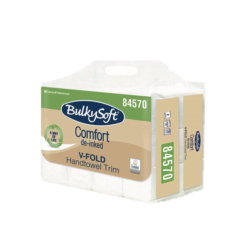 Asciugamani Di Carta Monouso Piegati A V | 6300 Pezzi | 21x21 Cm | Doppio Velo | Made In Italy - Foto 2