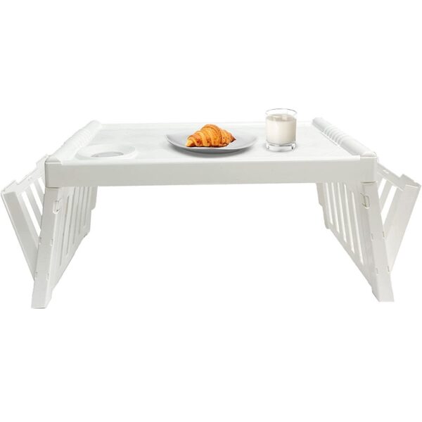 Bambù Pieghevole Vassoio Da Letto In Bambù Con Piedini Pieghevoli