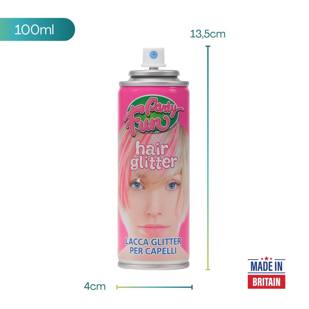 Bomboletta Spray da 100ml Glitter Multicolor per capelli Brillantini colorati - Lacca glitterata