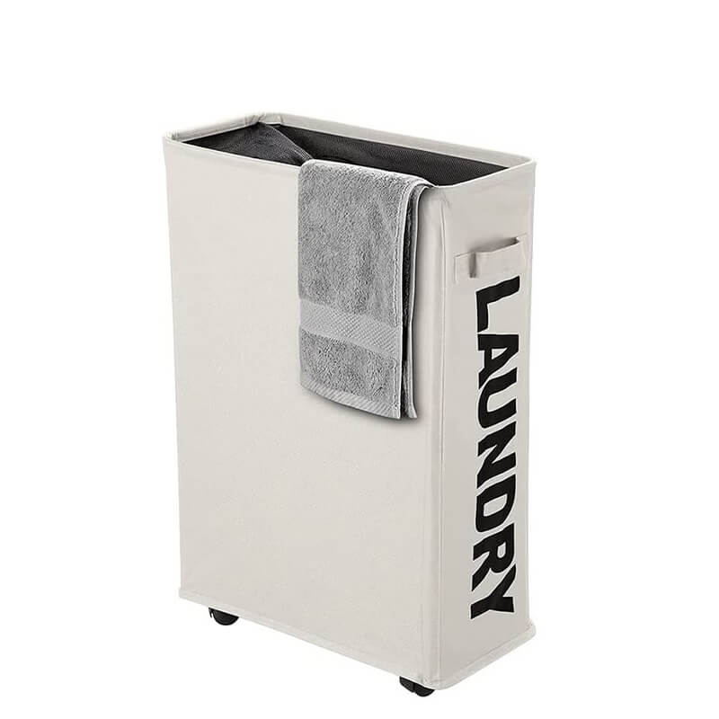 Cesto Portabiancheria 53L, Cesta Portabiancheria Cotone Con