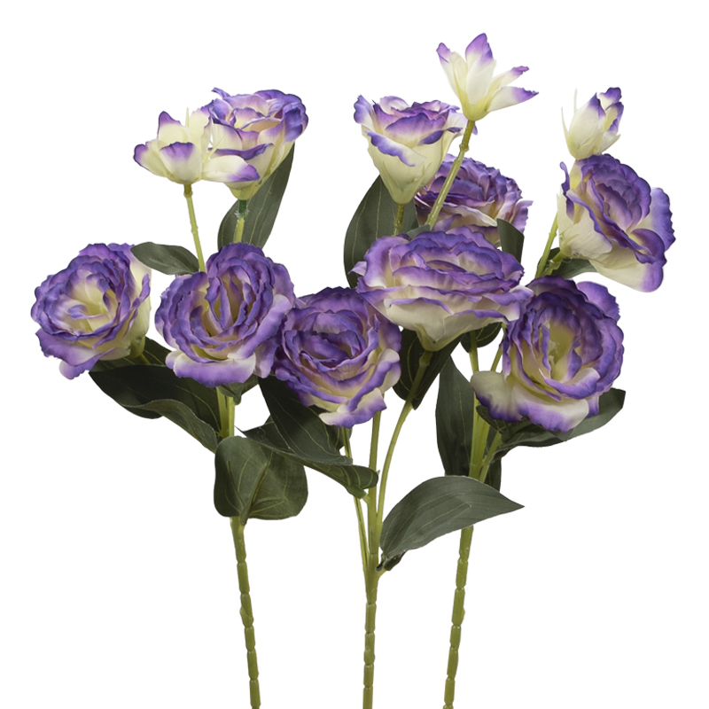 Piante Artificiali CUBIMANA Botanicals Iris, Set Con Fiori Viola, Decorazione Finta Per Casa, Ufficio, Matrimonio