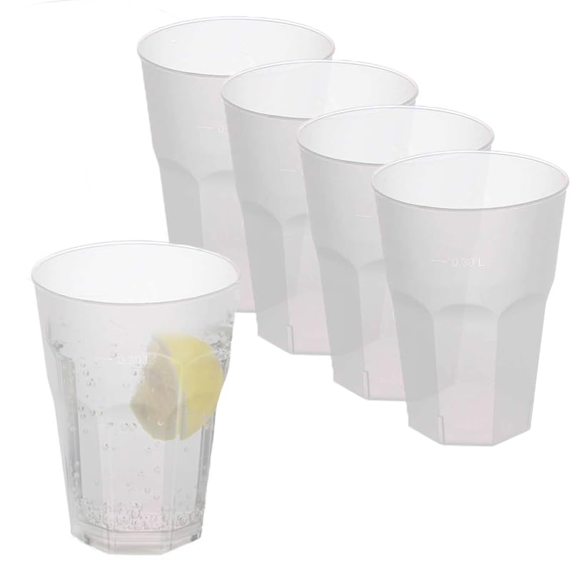 Bicchieri Di Plastica Trasparenti 330cc - Confezione Da 100, Per Feste, Compleanni, Eventi - Foto 5