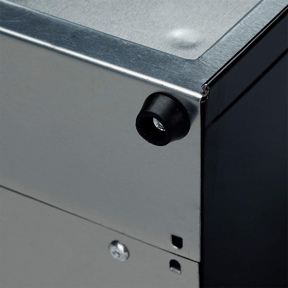 Portatovaglioli In Metallo Nero 18x18x5 Cm - Per Cucina O Bar, Design Quadrato Con Ferma Tovagliolo | CHL-831003 - Foto 2