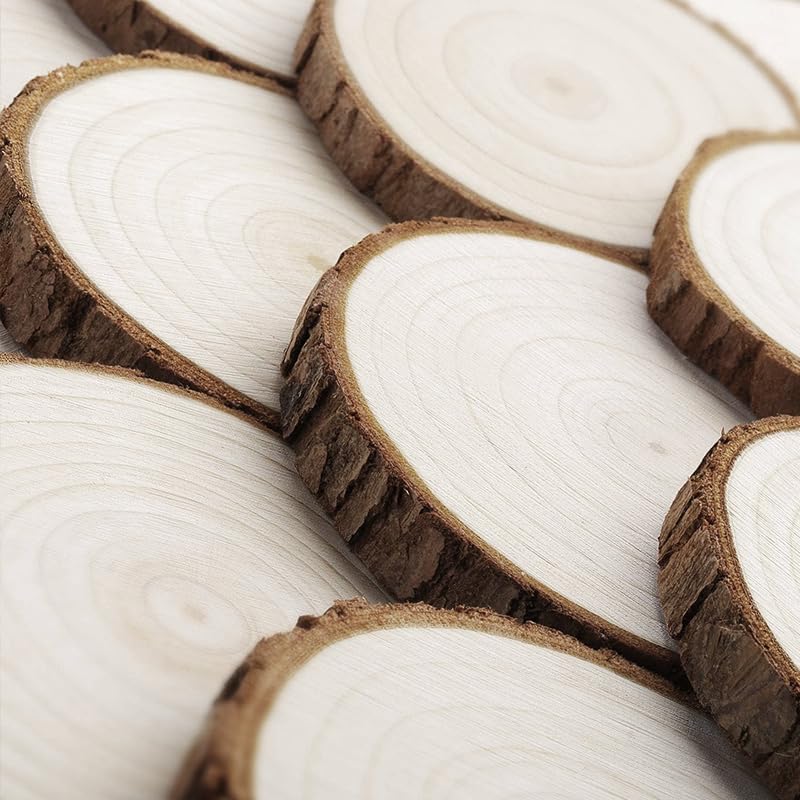 Set 12 Sottobicchieri In Legno Betulla Con Fiore Della Vita - 10x10cm, Per Meditazione E Decorazione - Foto 11