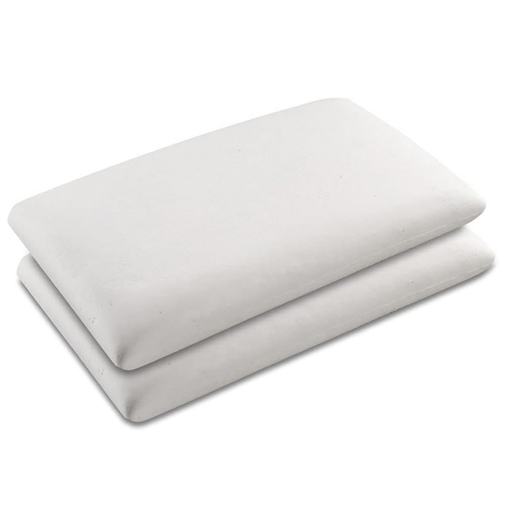 KGS Set Di 2 Cuscini Memory Foam 60x60 Cm, Morbidi E Traspiranti, Ipoallergenici