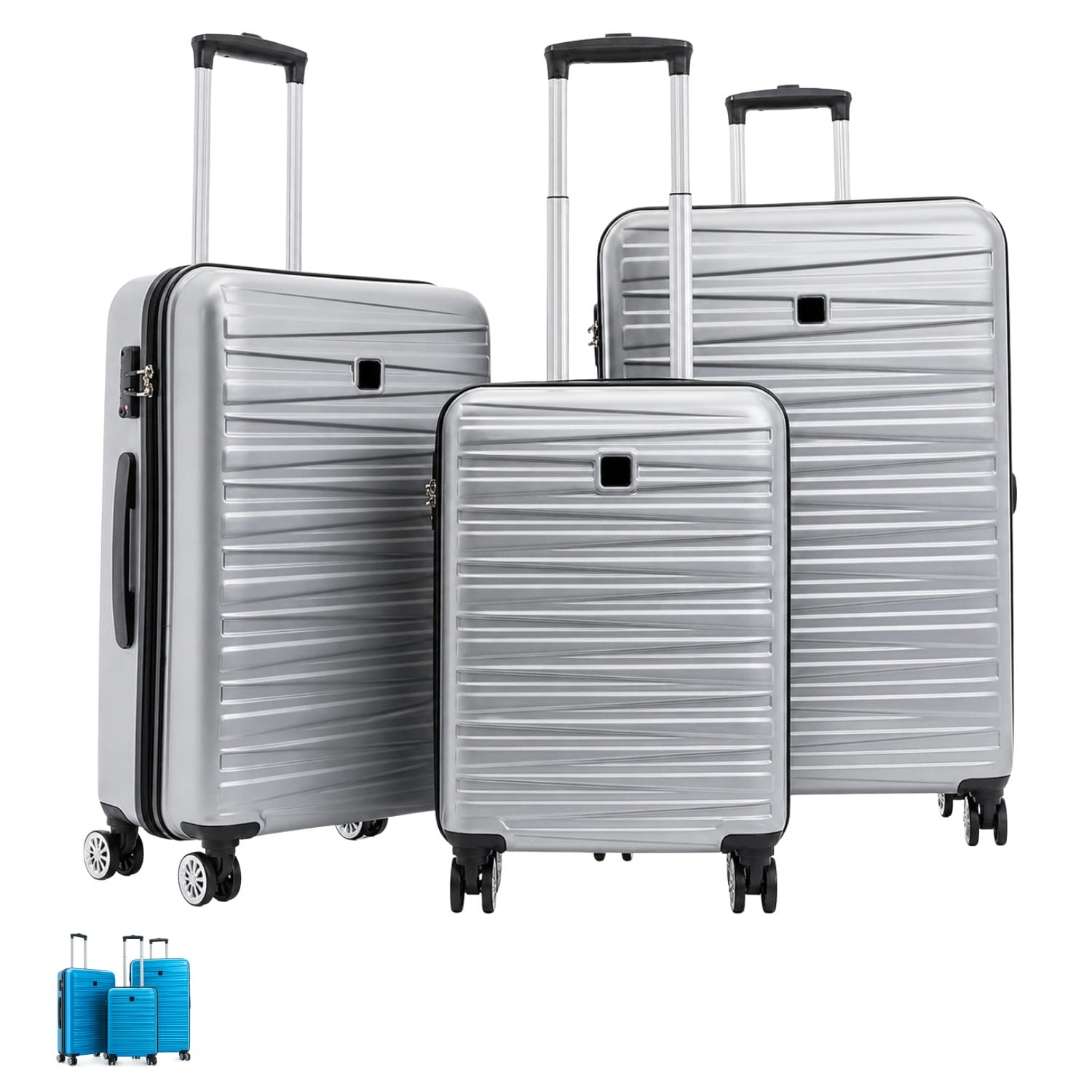 Valigia Rigida Rydr 4 Ruote – Trolley Cabina Leggero Con Maniglia Telescopica – Alta Resistenza - 4
