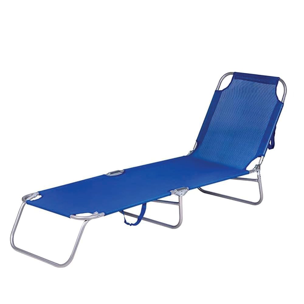 Lettino Pieghevole Da Giardino CLICLED YASTA – 190x58x26 Cm, Acciaio, Tessuto Oxford, Per Mare E Campeggio