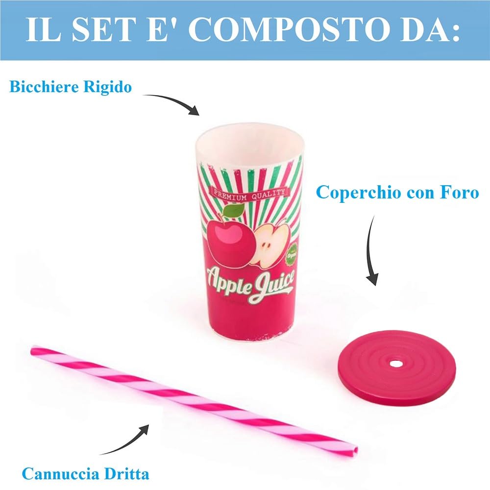 300 Bicchieri In Plastica Da 250ml - Rigidi, Per Bevande, Cocktail, Granite