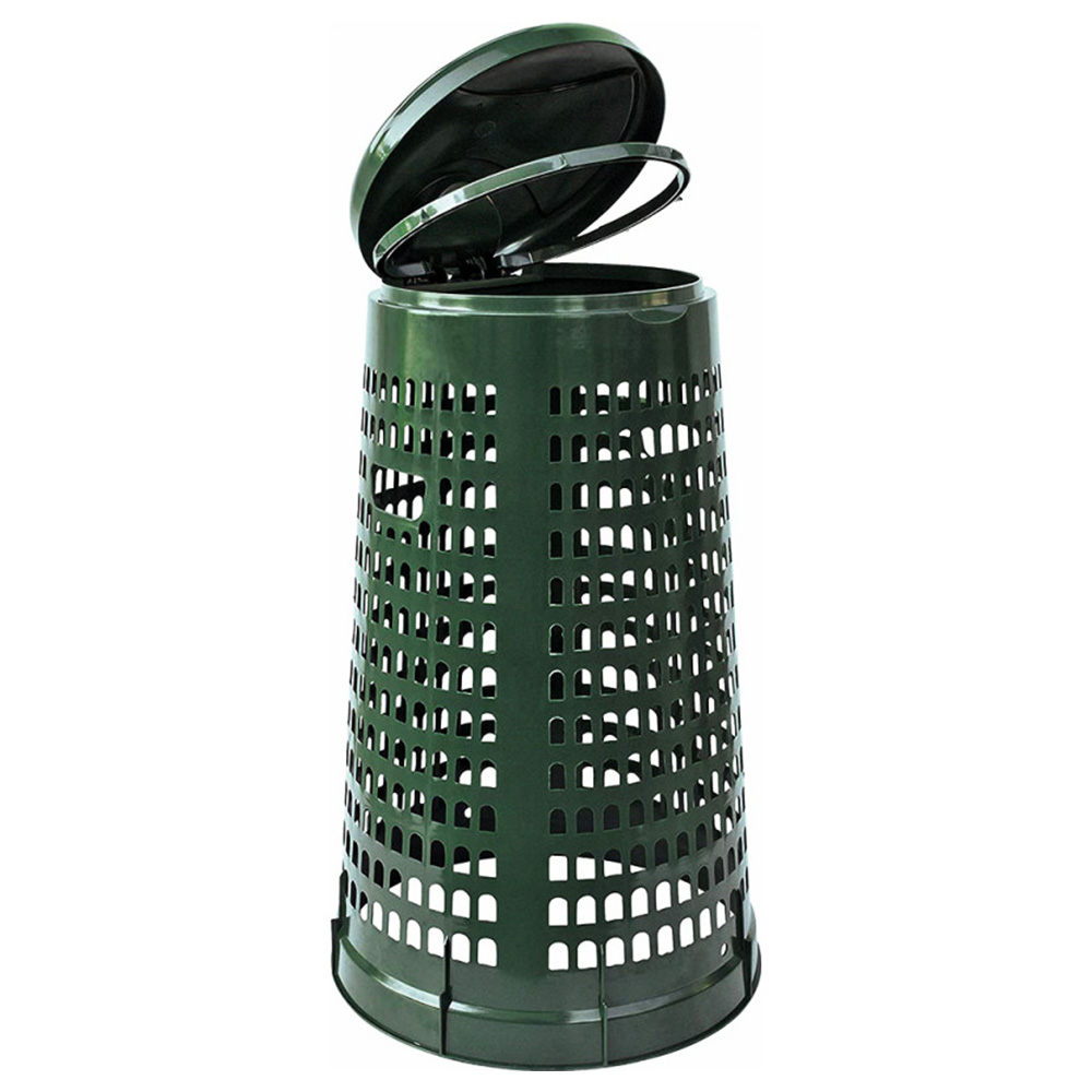 Pattumiera Compost Da Cucina 3 Litri | Bianco | Con Coperchio E Manico | Appoggio O Sospensione - Foto 4