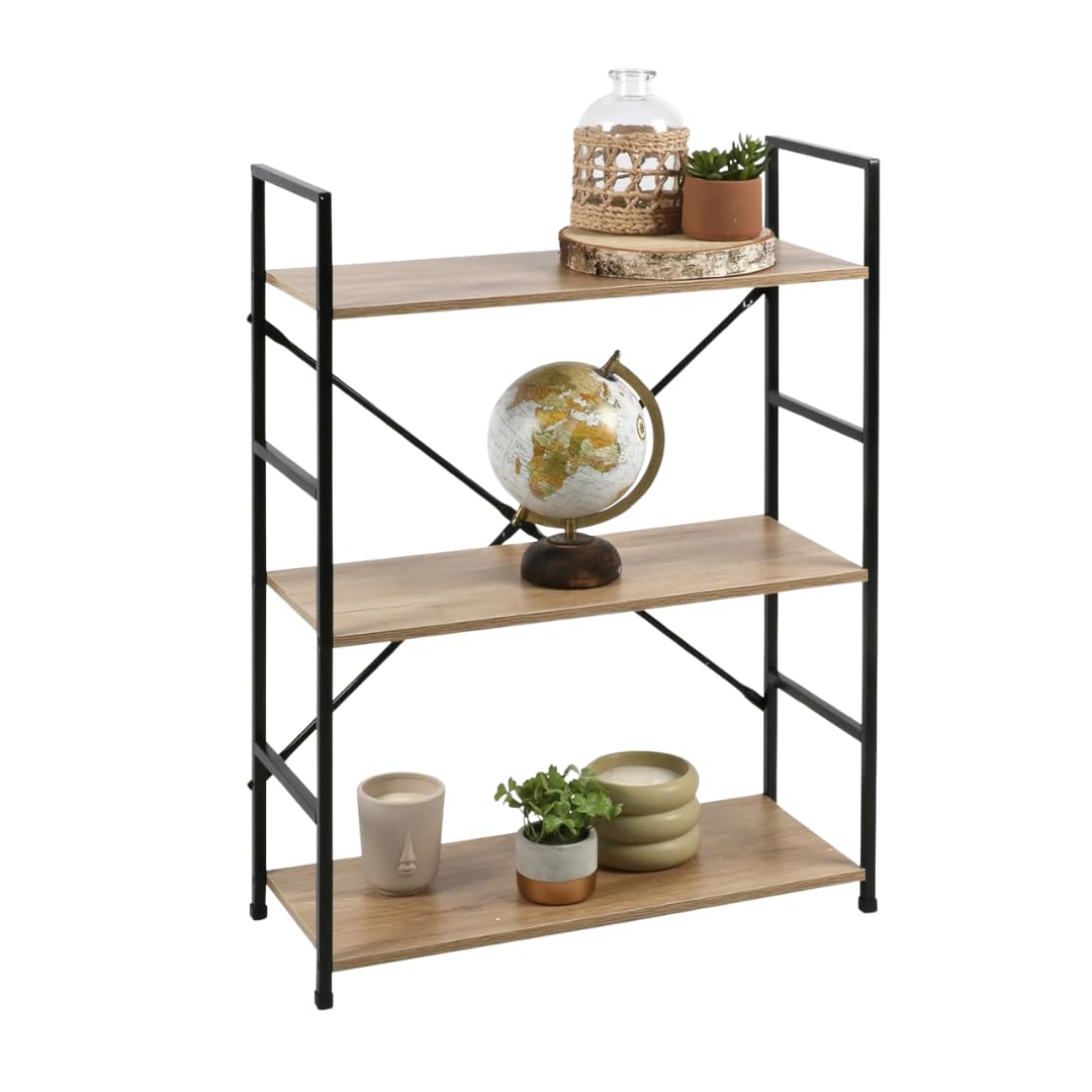LIBRERIA INDUSTRIAL CON CASSETTI E SCALA METALLO