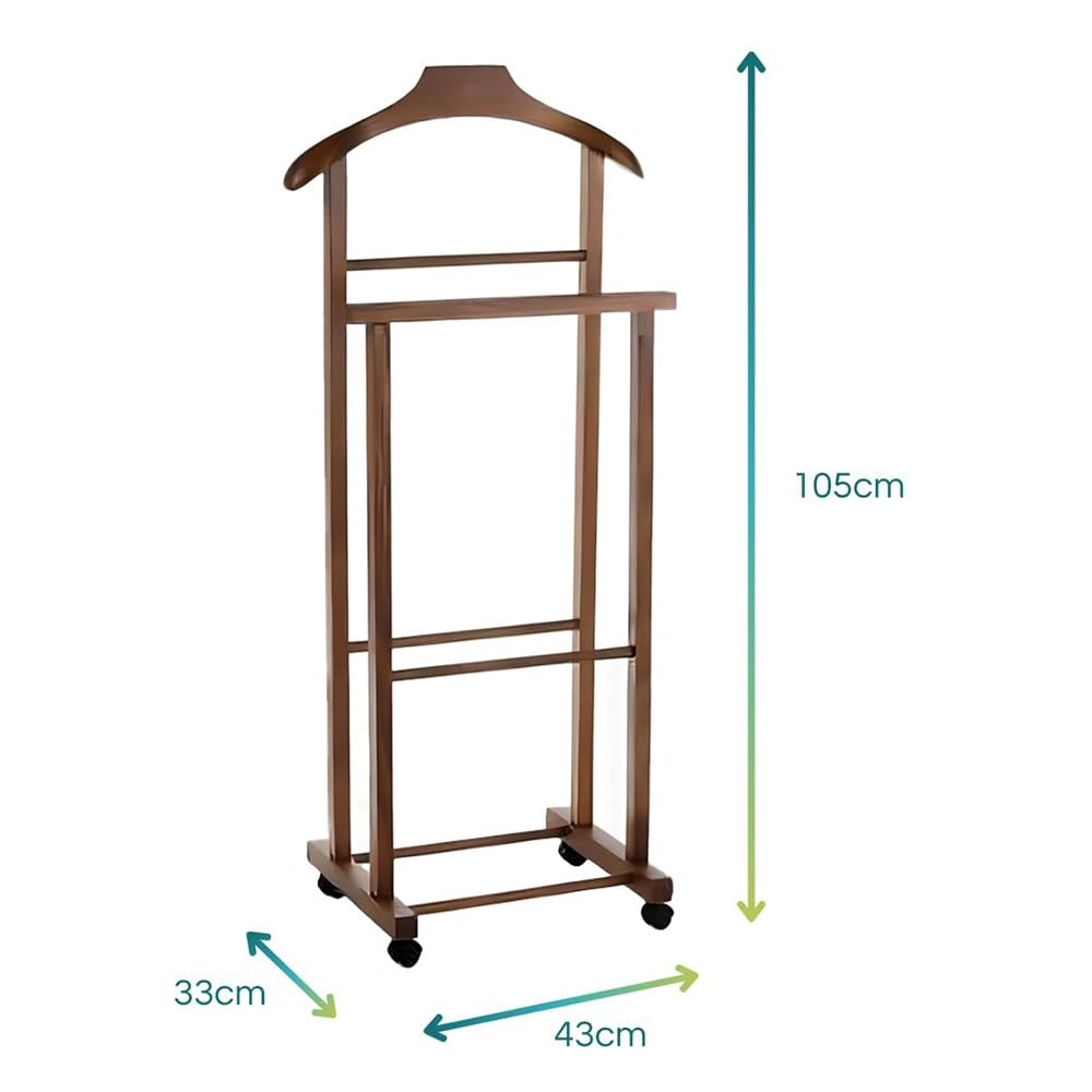 2 Grucce Pantaloni In Legno Salvaspazio - Per Armadio, 4 Livelli, Ganci Ruotabili 360° - Foto 2