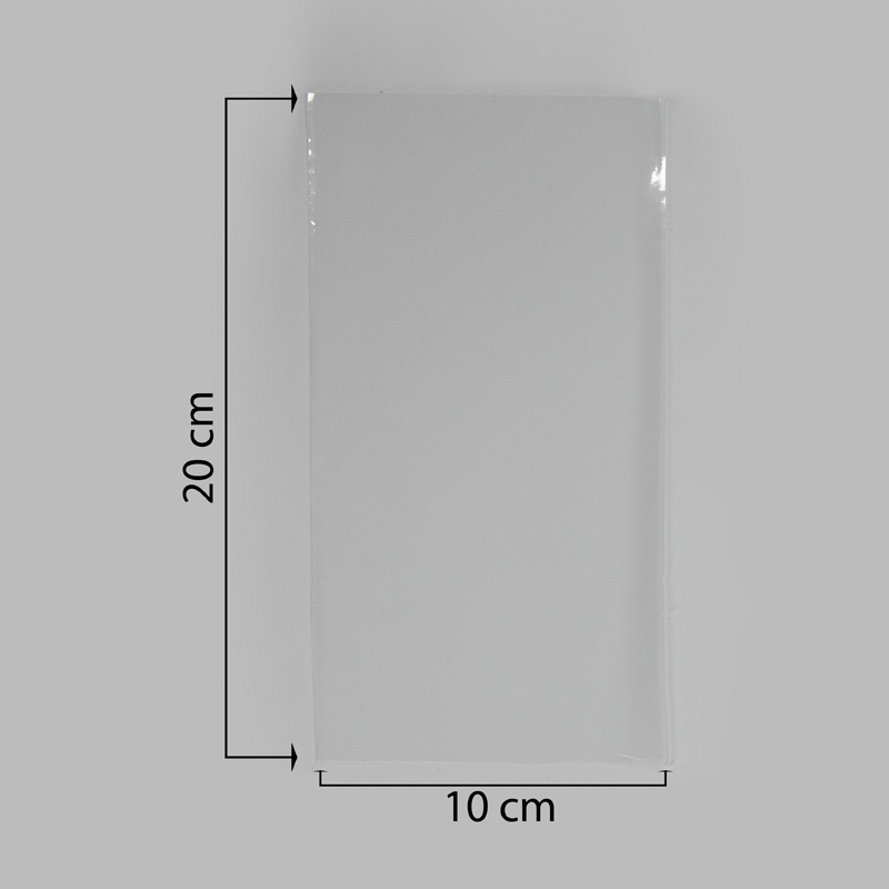100 Bustine Trasparenti in Cellophane 10x20 cm Senza Alette per il confezionamento di alimenti