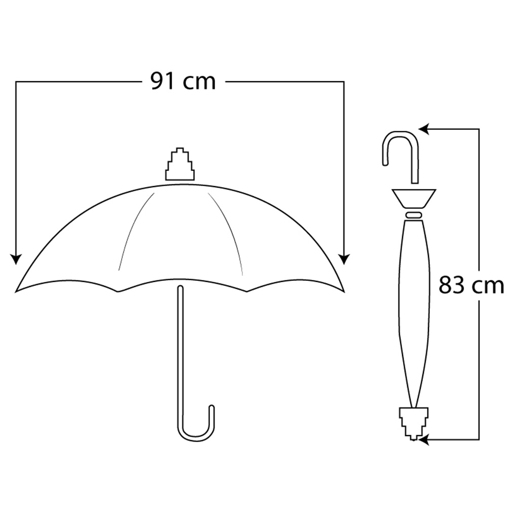 Ombrello con sistema salvagoccia con 8 stecche e apertura automatica - Colore Turchese