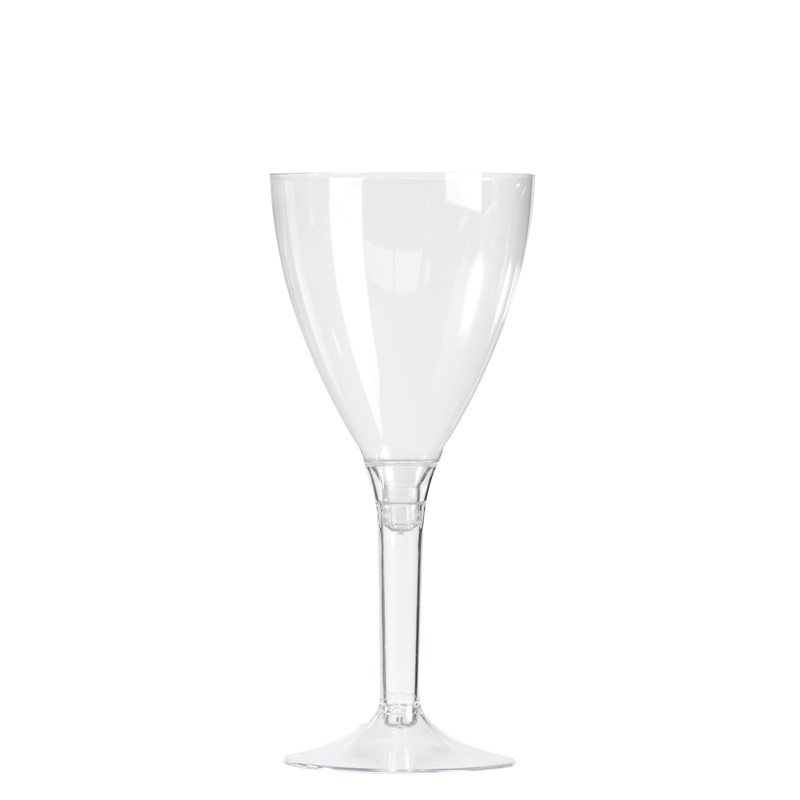 25 Bicchieri Champagne In Plastica - Flute Trasparenti Da 140ml, Riutilizzabili