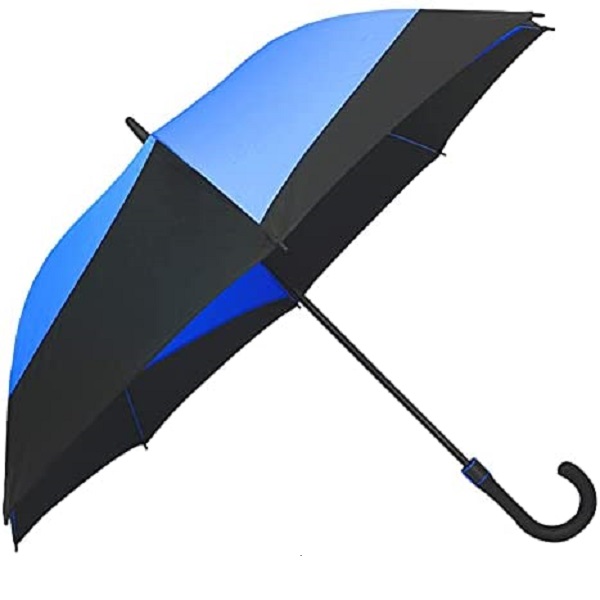 Ombrello Palucart Maxi Grande Antivento - Automatico, 16 Stecche, Manico Effetto Legno, Colore Bordeaux - Foto 2