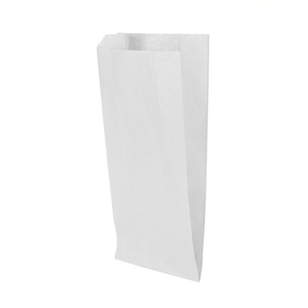 Sacchetti di carta Kraft bianchi per contatto alimentare 17x38 cm