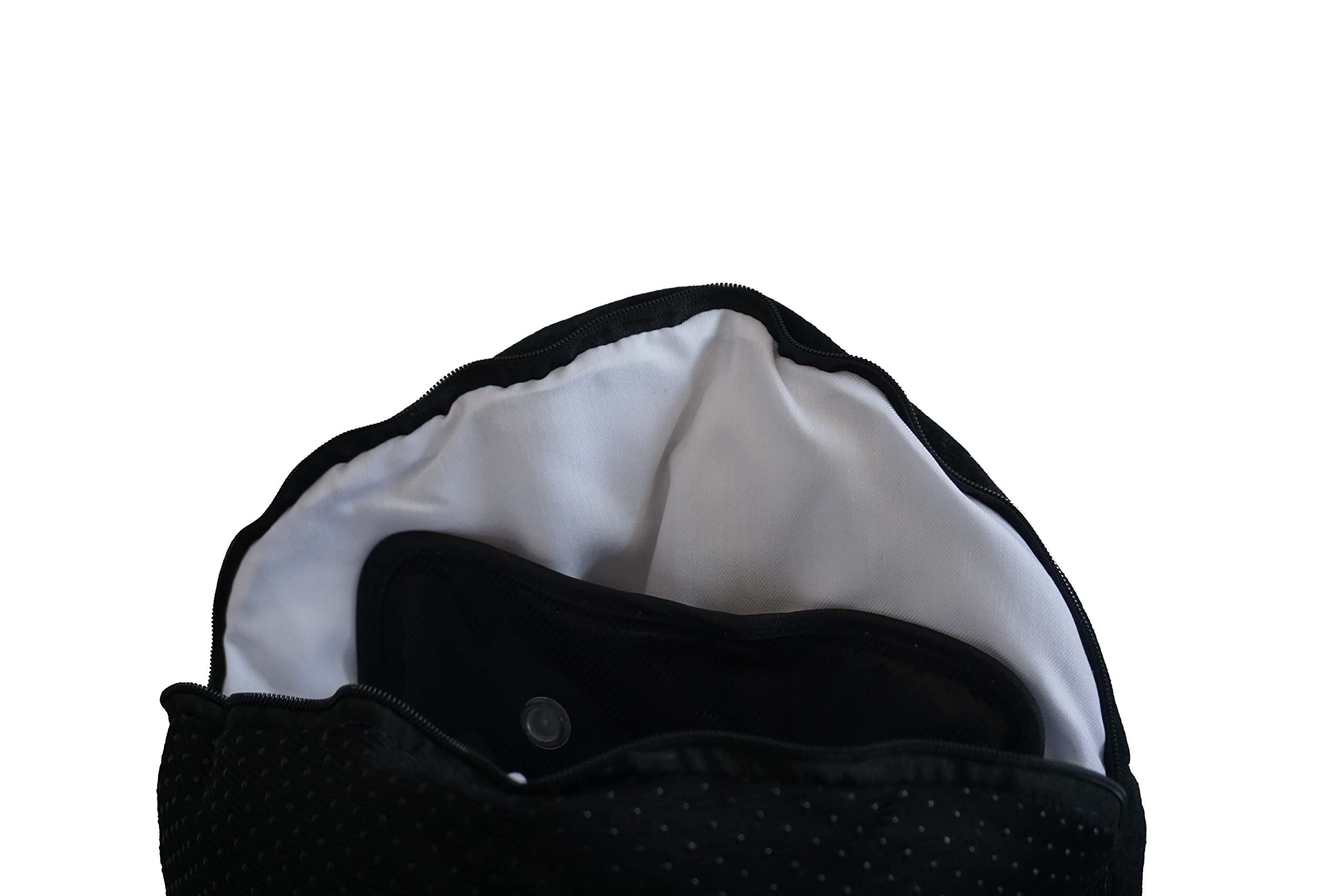 Scaldino per piedi elettrico da 500W con rivestimento in pile e fondo antiscivolo - Nero