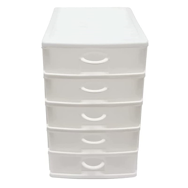 CASSETTIERA IN PLASTICA A 5 CASSETTI CONTENITORI 18,5X13X9 COLORATA PORTAOGGETTI - Foto 5