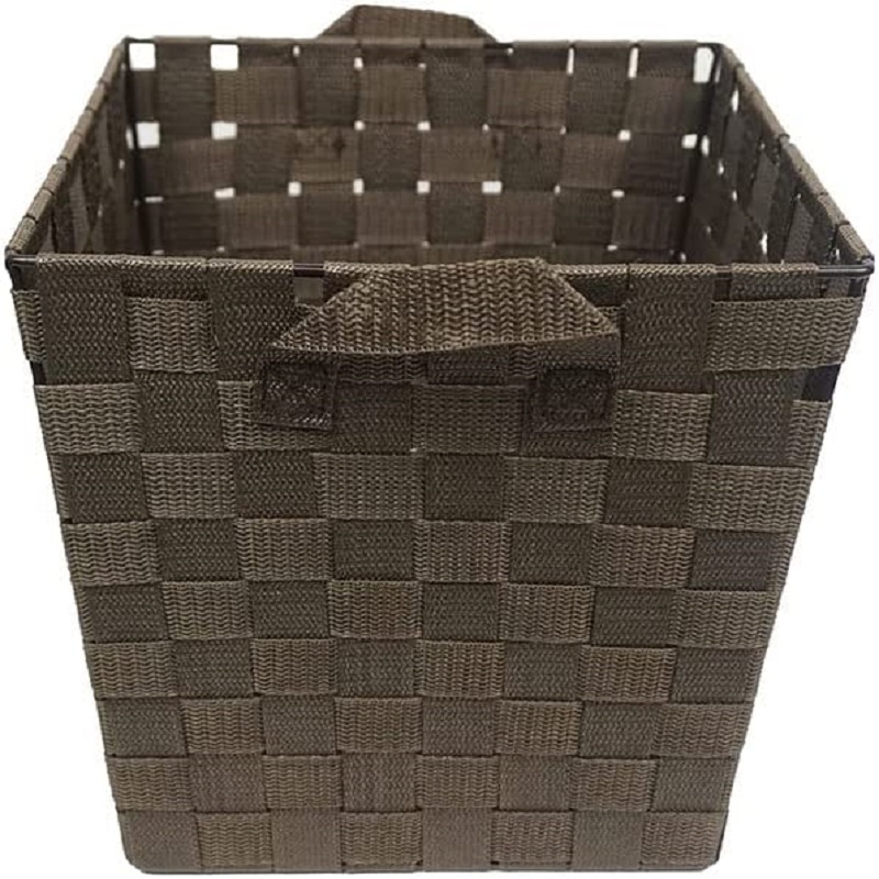 Cesto In Vimini Portalegna Con Manico 47,5x33x38 Cm - Per Picnic, Raccolta Funghi, Regali