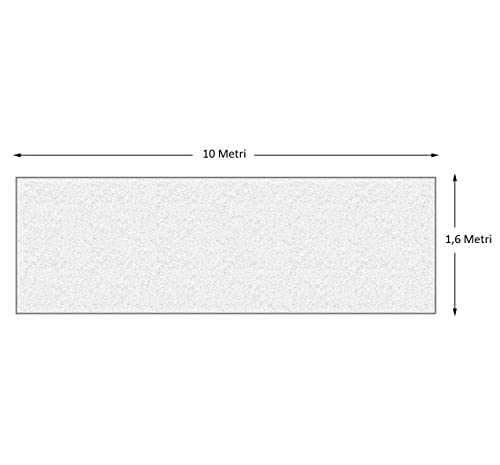 Telo bianco antigelo per piante da giardino da 1,6 x 10 mt - Protezione dal freddo, neve e parassiti