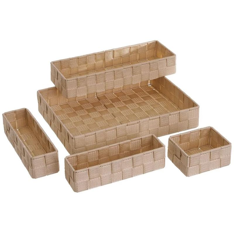 Cesto Portaoggetti In Corda Di Cotone - 20x15x12 Cm, Intrecciato A Mano, Per Bagno E Camera - Foto 7