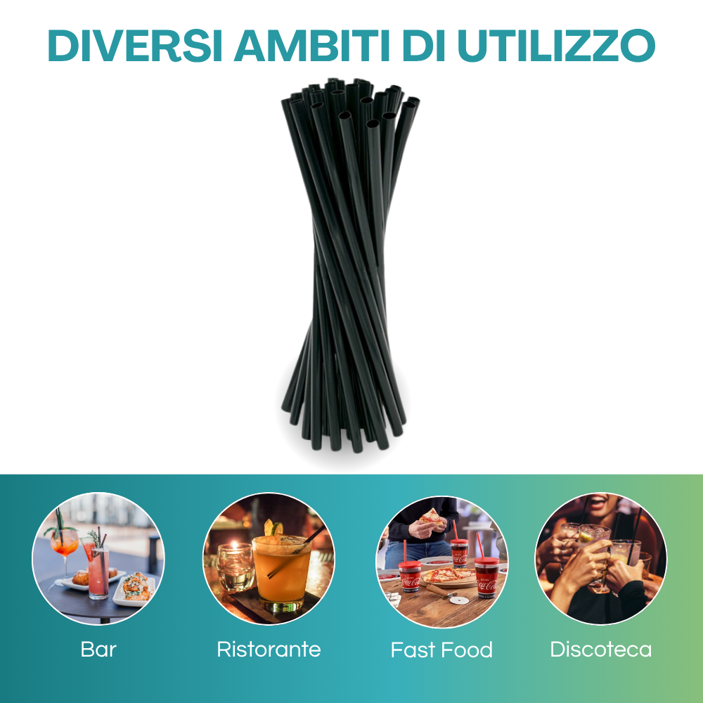 50 Cannucce Riutilizzabili Colorate - Per Smoothie, Cocktail E Bevande Calde | Lavabili In Lavastoviglie