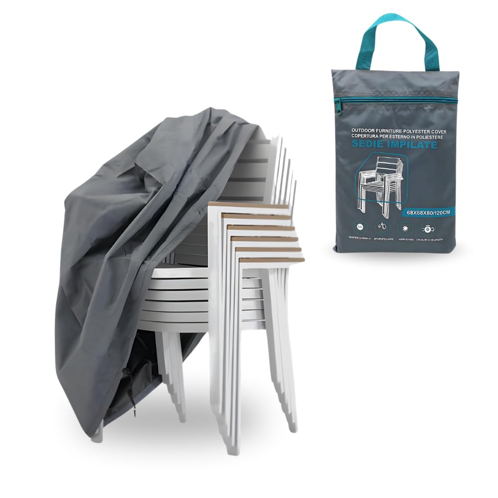 HBCOLLECTION Telo Copri Tavolo E Sedie Rettangolare - 350cm, Poliestere PVC, Impermeabile E UV Resistente